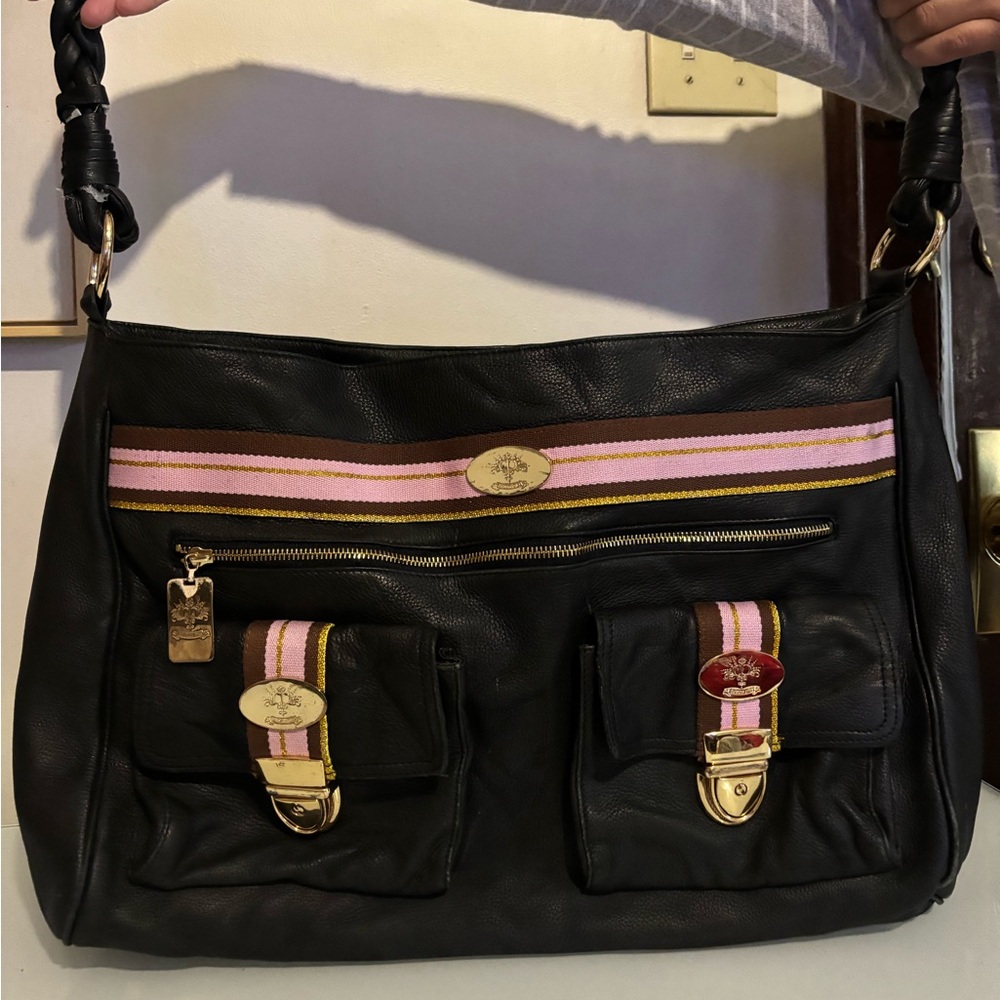 Vintage Christine Price leather/ Travel bag / diaper bag